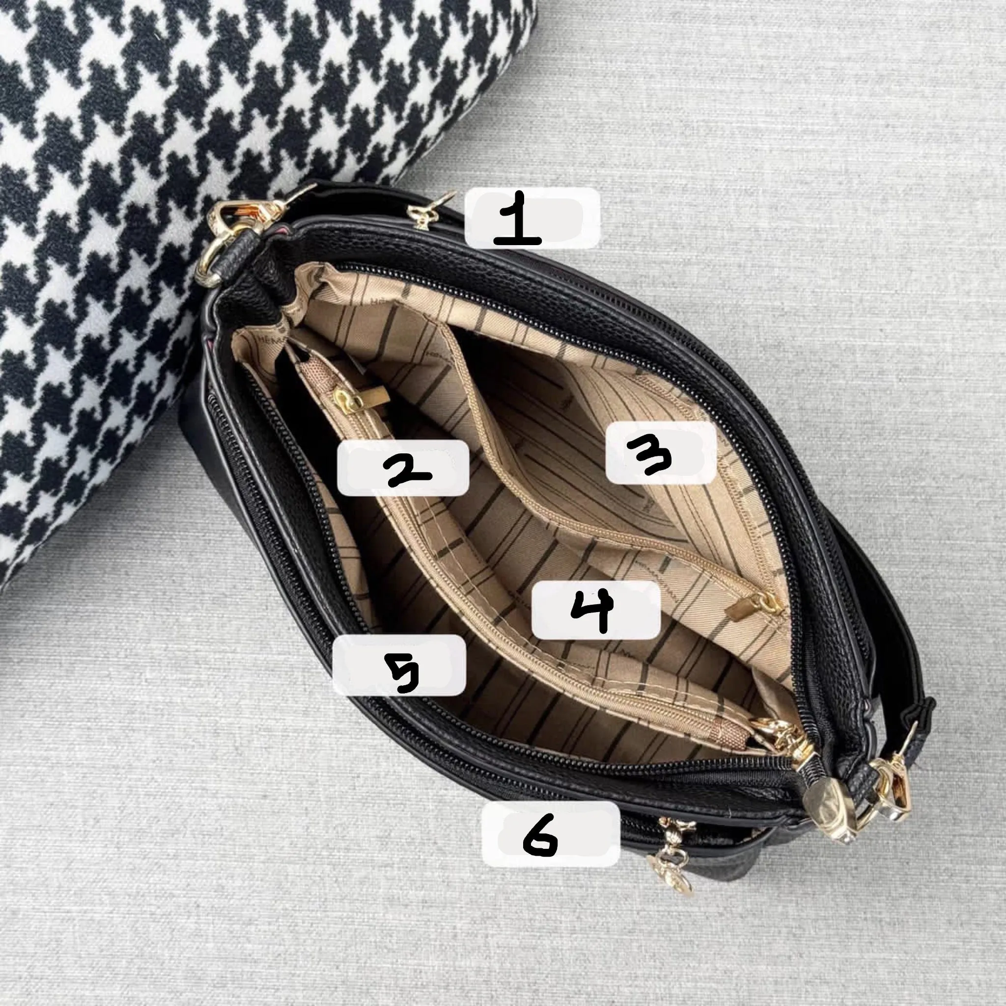 Red Vena Sling Bag