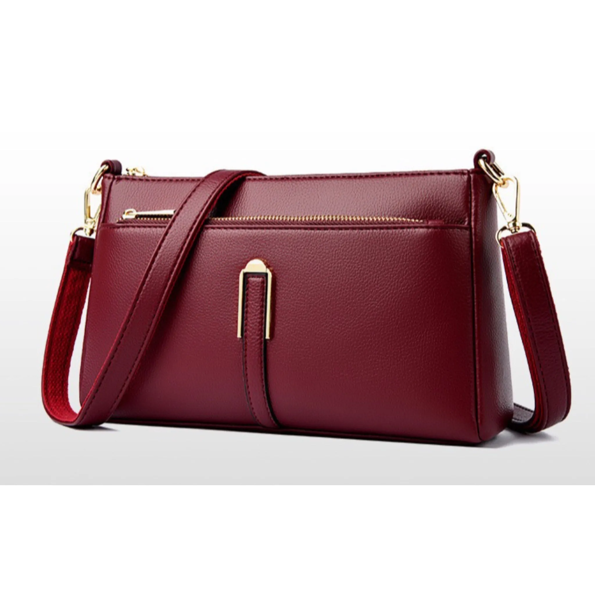 Red Vena Sling Bag