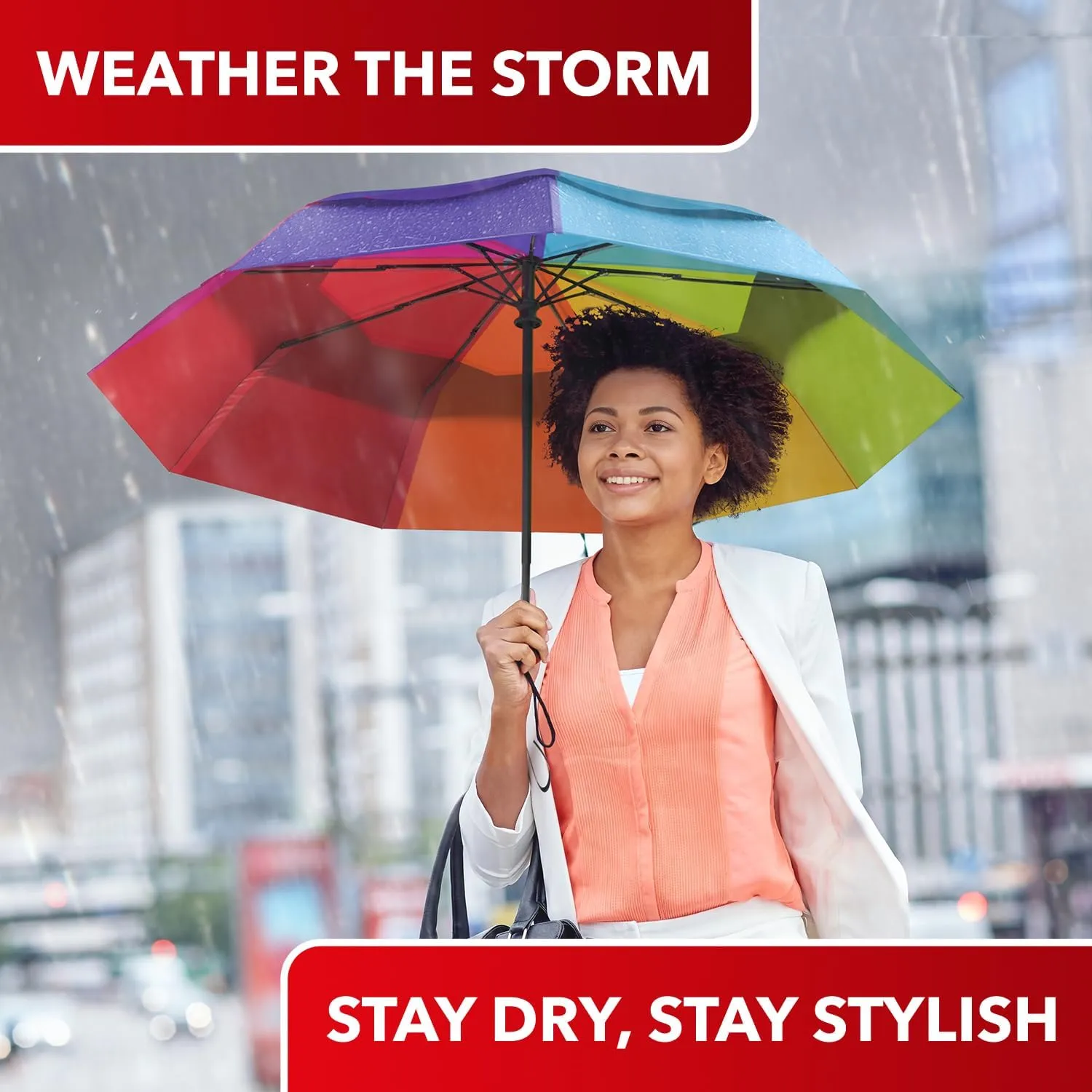 Repel Umbrella Windproof Travel Umbrellas for Rain - Easy Auto Open Close, Durable & Compact Umbrella, Strong Fiberglass Frame, Waterproof Canopy - Backpack, Purse, Portable Umbrella for Travel