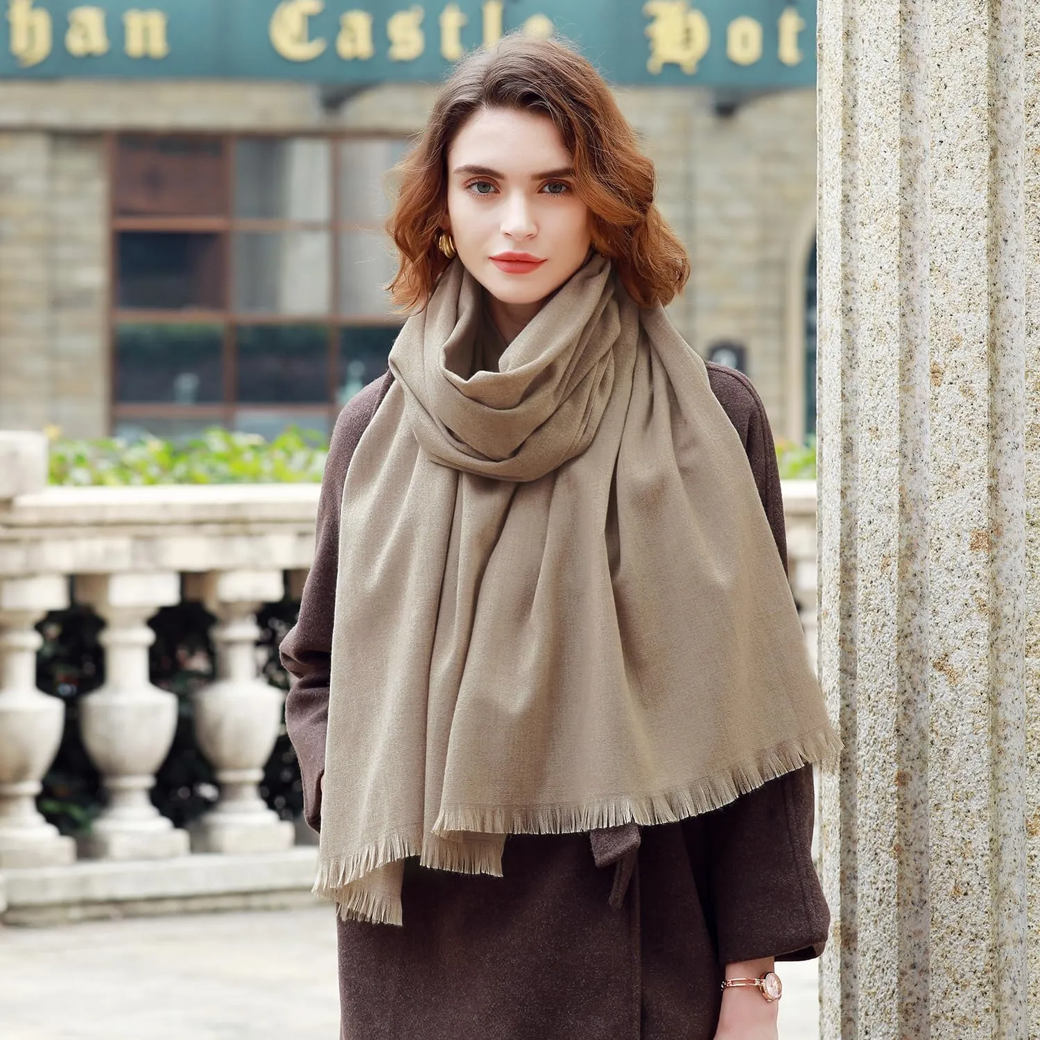 RIIQIICHY Scarfs for Women Pashmina Shawl Wraps for Evening Dresses Women Scarf for Wedding Large Winter Scarves