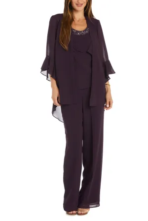 RM Richards Ruffle Tiered Formal 3-Piece Pants Set