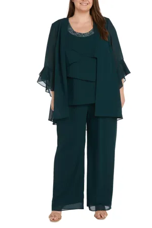 RM Richards Ruffle Tiered Formal 3-Piece Pants Set