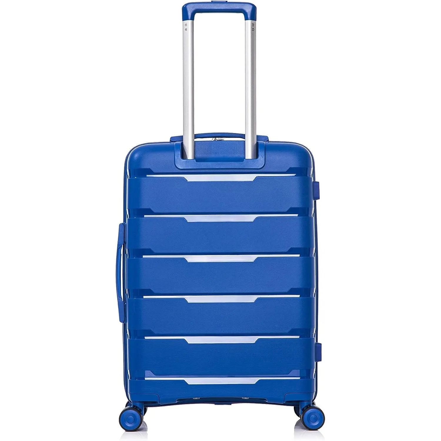 Rockland Pasadena 3 Piece Hardside Luggage Nested Spinner Set (19"/23"/27") Blue - F252