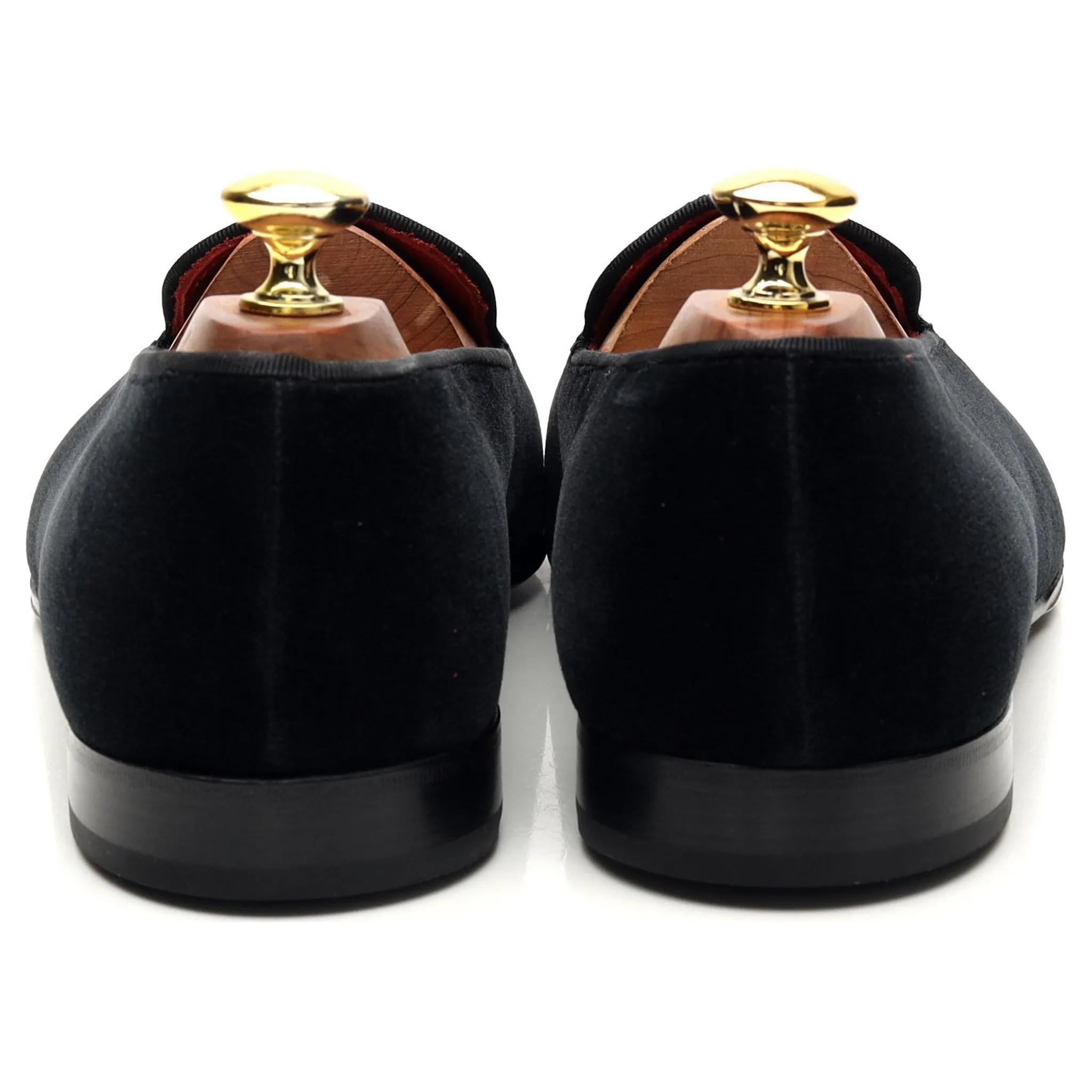 'Ronald' Black Velvet Slipper UK 8.5 E