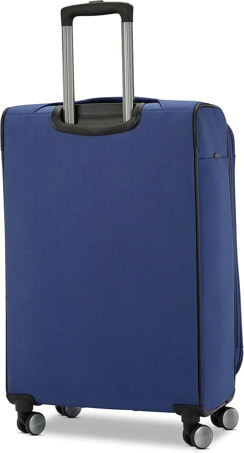 Samsonite Ascella 3.0 Softside Expandable Luggage with Spinner Wheels, Med EXP Spinner, Sapphire Blue
