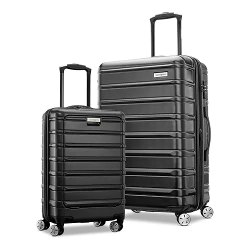Samsonite Omni 2 Hardside Expandable Luggage with Spinner Wheels, Birch White, 2-Piece Set (Carry-on/Large)