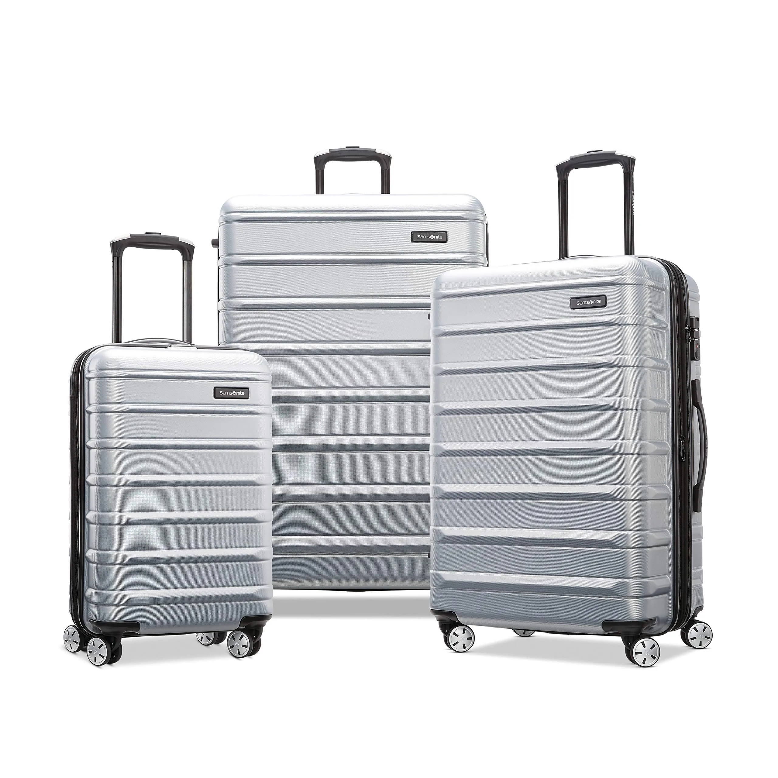 Samsonite Omni 2 Hardside Expandable Luggage with Spinner Wheels, Birch White, 2-Piece Set (Carry-on/Large)