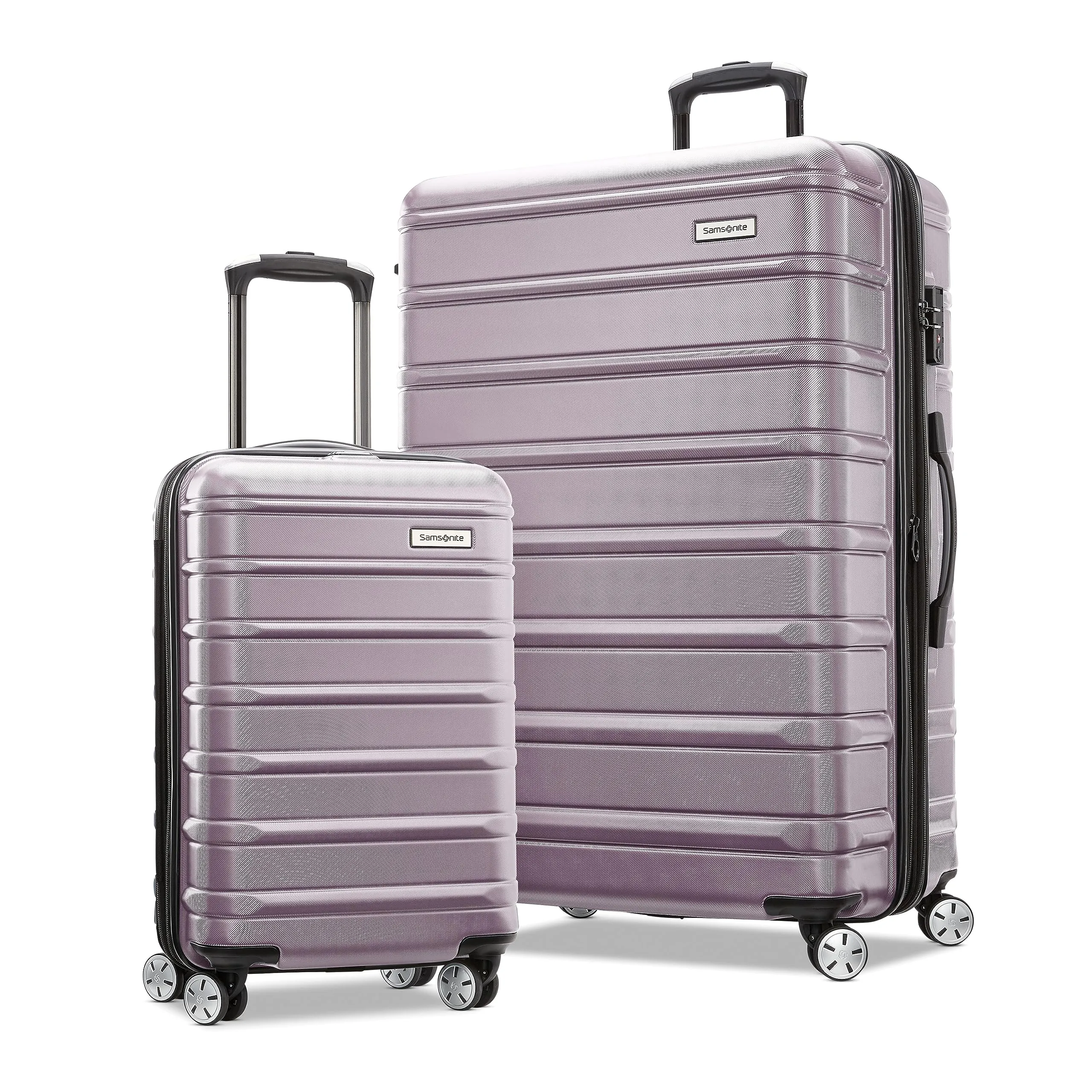 Samsonite Omni 2 Hardside Expandable Luggage with Spinner Wheels, Birch White, 2-Piece Set (Carry-on/Large)