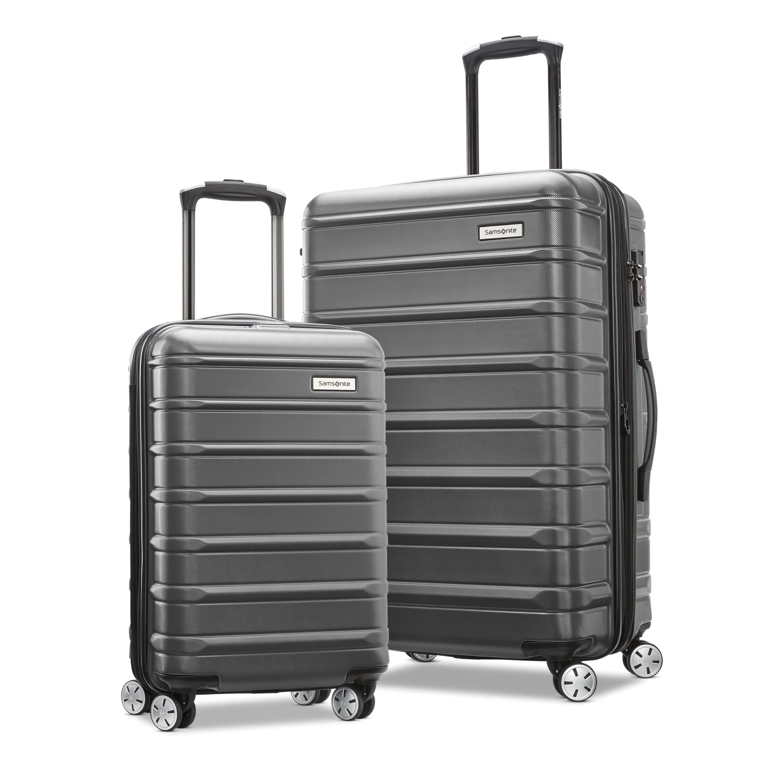 Samsonite Omni 2 Hardside Expandable Luggage with Spinner Wheels, Birch White, 2-Piece Set (Carry-on/Large)