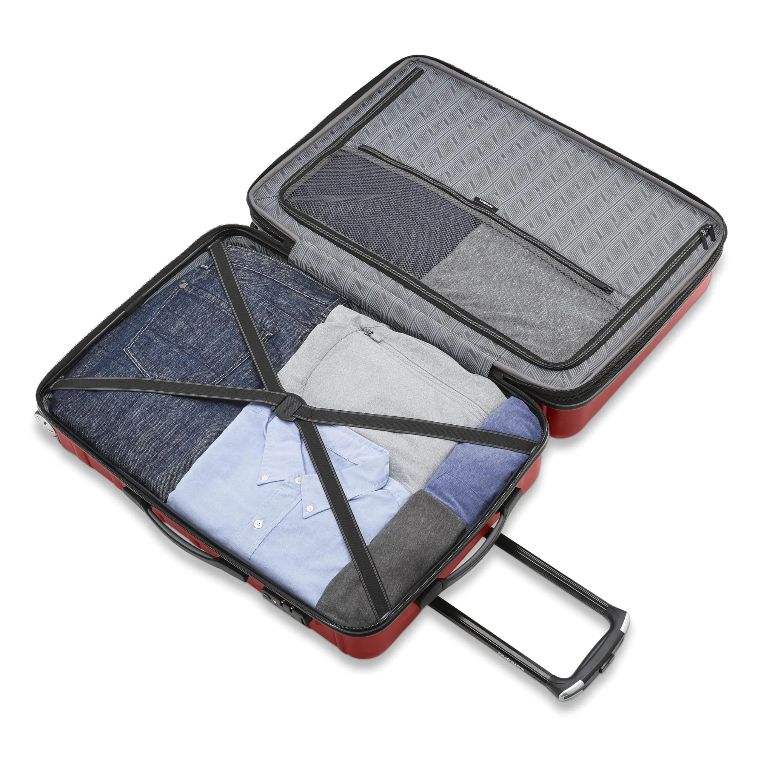 Samsonite Omni 2 Hardside Expandable Luggage with Spinner Wheels, Birch White, 2-Piece Set (Carry-on/Large)