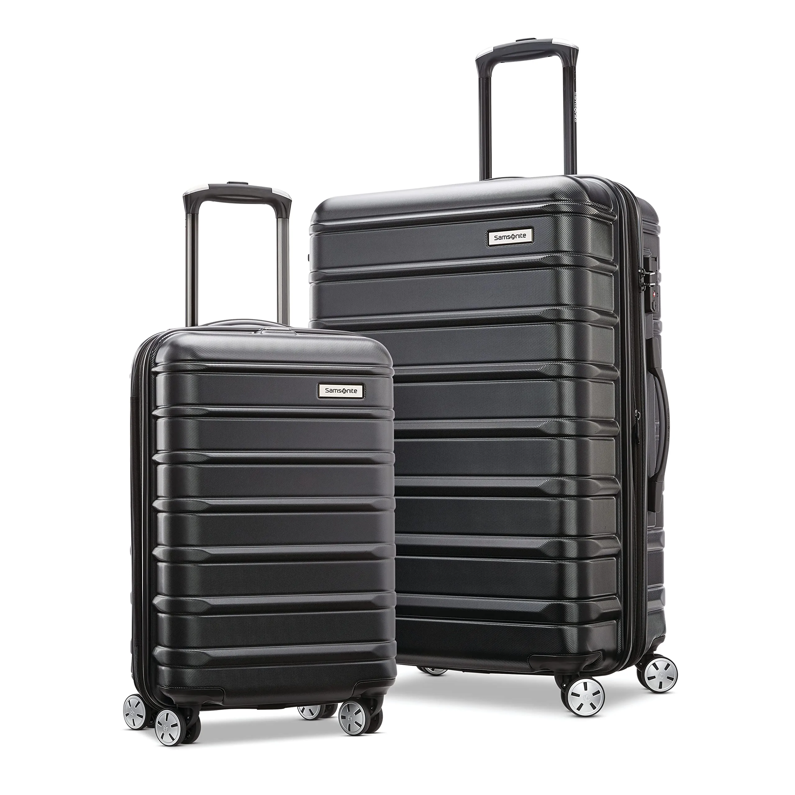 Samsonite Omni 2 Hardside Expandable Luggage with Spinner Wheels, Birch White, 2-Piece Set (Carry-on/Large)
