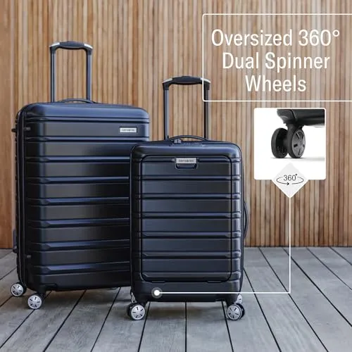 Samsonite Omni 2 Hardside Expandable Luggage with Spinner Wheels, Birch White, 2-Piece Set (Carry-on/Large)