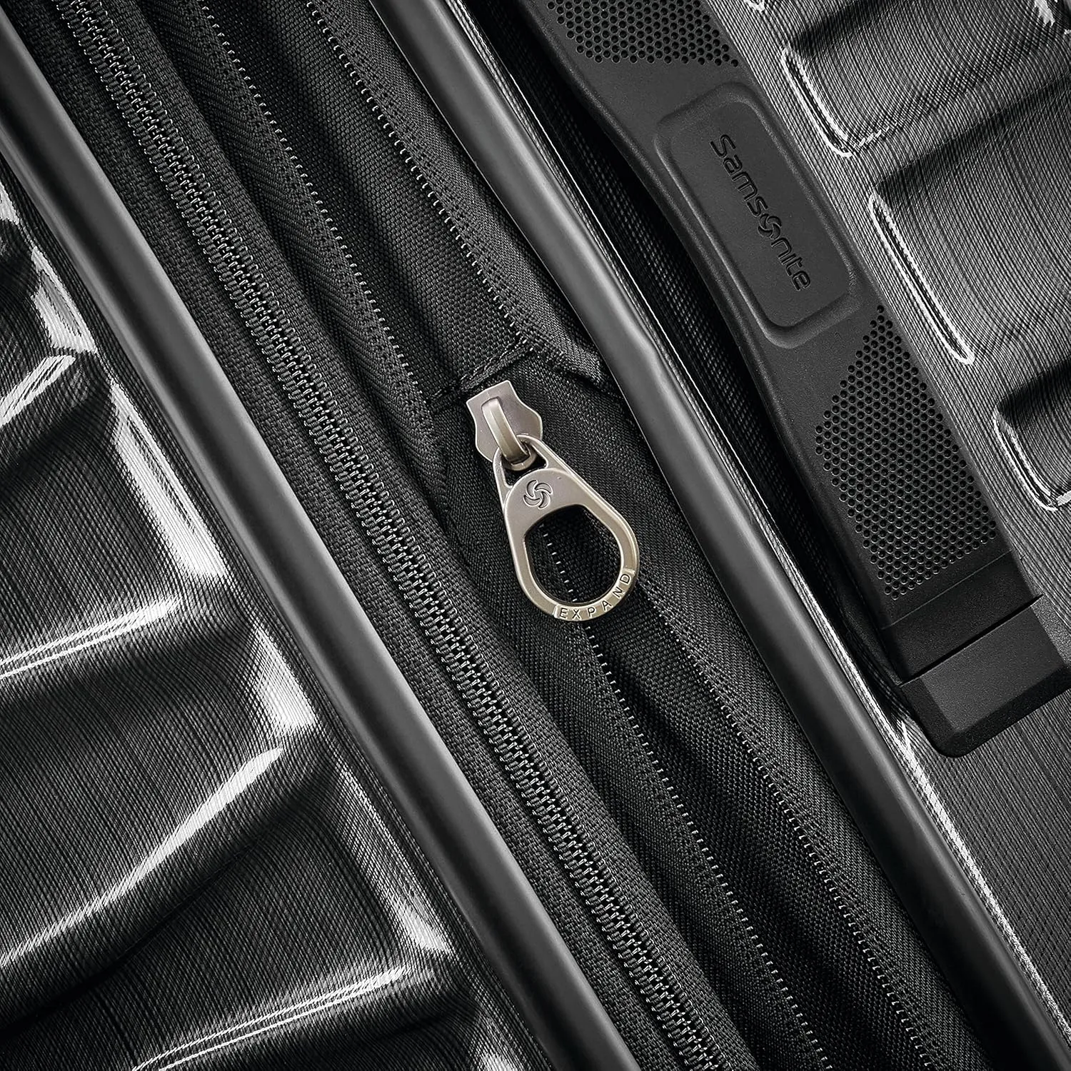 Samsonite Stryde 2 Hardside Expandable Luggage with Double Spinner Wheels, Medium Glider, Brushed Graphite