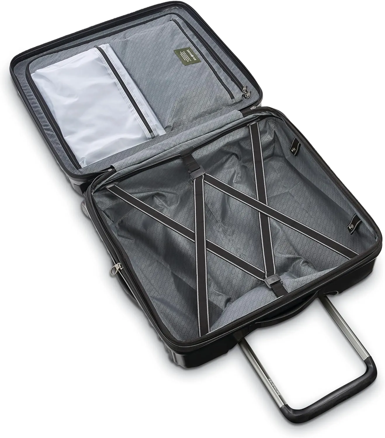 Samsonite Stryde 2 Hardside Expandable Luggage with Double Spinner Wheels, Medium Glider, Brushed Graphite