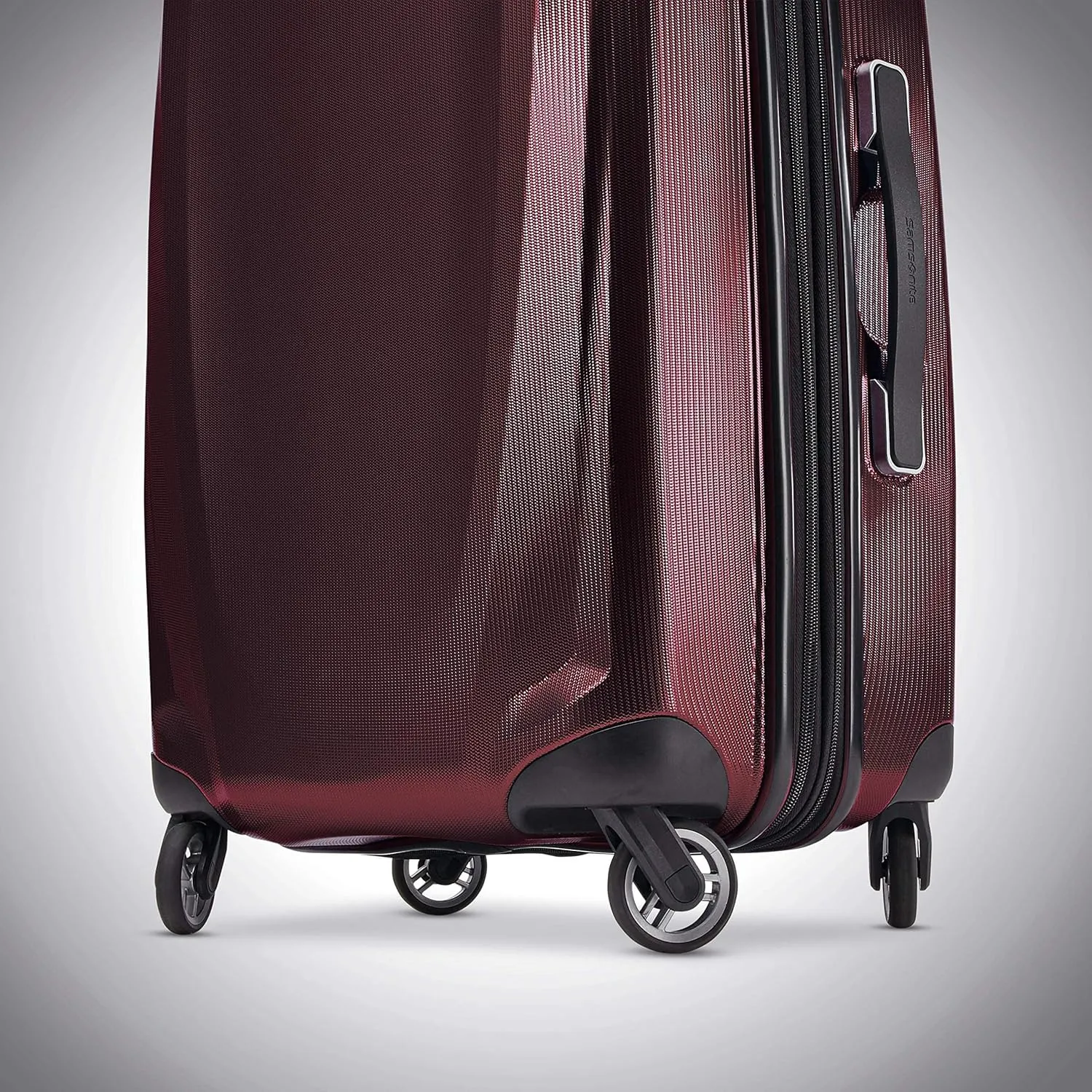 Samsonite Winfield 3 DLX Hardside Expandable Luggage with Spinners, Burgundy, Carry-On 20-Inch