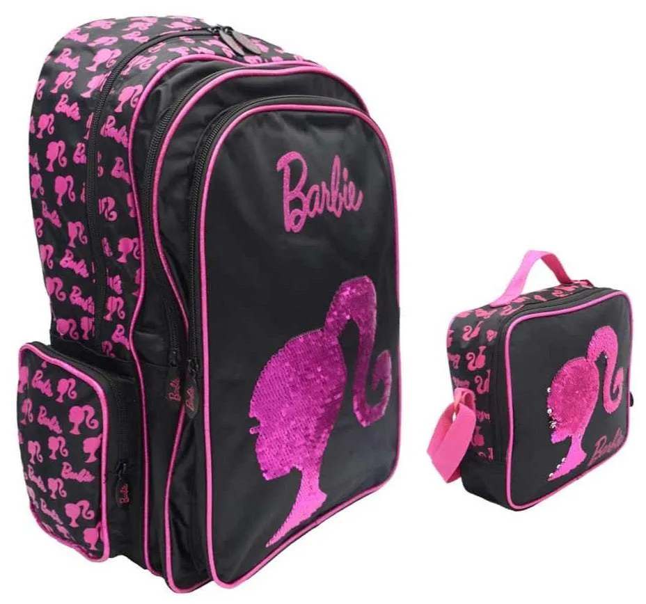 School Barbie Backpack with Lunch Box