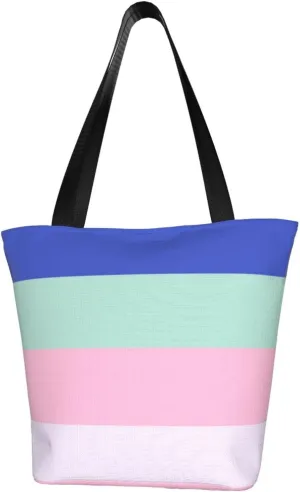 Sexually Undefined Rainbow LGBT Pride Women'S Casual One Shoulder Carry Shopping Bag Large Capacity Working Storage Handbag