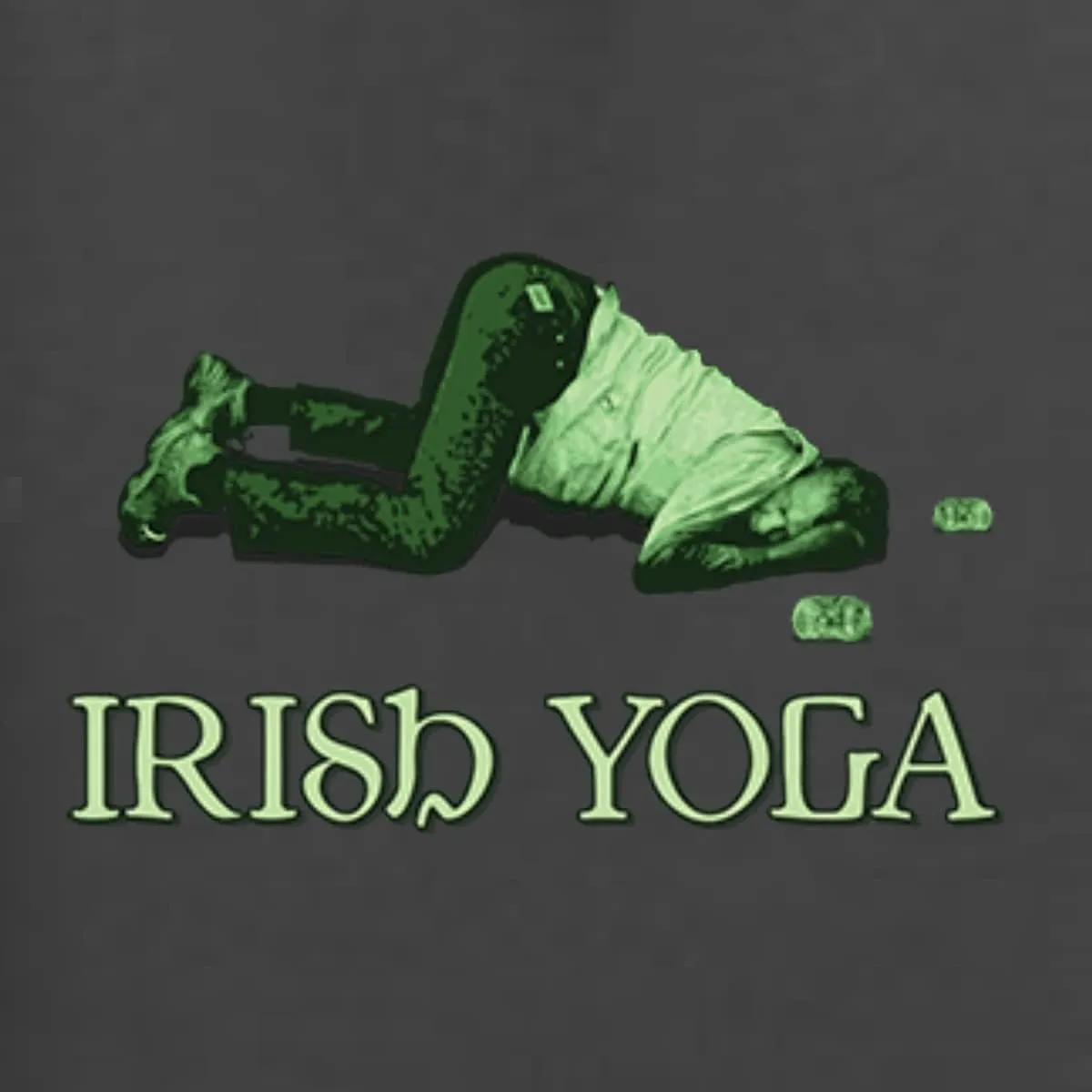 Shark & Hammer Irish Yoga | Funny Irish Party St. Patrick's Day Unisex Graphic Hoodie Sweatshirt