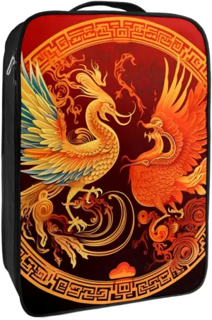 Shoe Bags for Travel,Travel Shoe Bags for Packing,Shoe Travel Bag,Chinese Dragon and Phoenix