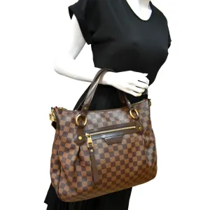 Shoulder Bag Safe payments Secure checkout MM Brown Ebene VUITTON Damier Evora LOUIS