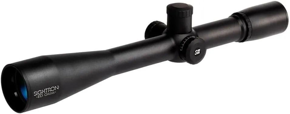 Sightron SIII 45x45 ED Target Dot Riflescope, 45x Magnification, 45mm Objective, Side Focus, Matte Black, Waterproof, Fog Proof (25150)