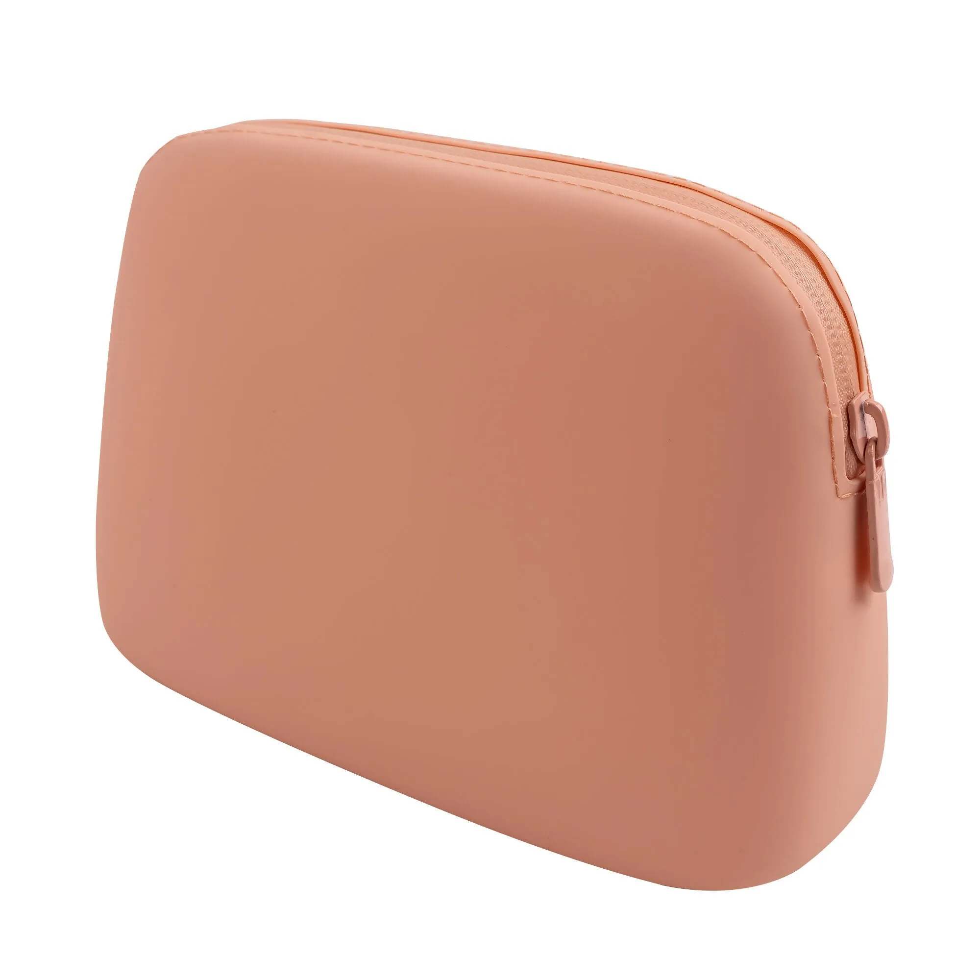 Silicone Cosmetics Bag with Zipper – Waterproof, Lightweight, and Travel-Friendly Makeup Organizer – Soft and Durable Toiletry Bag for Daily Use