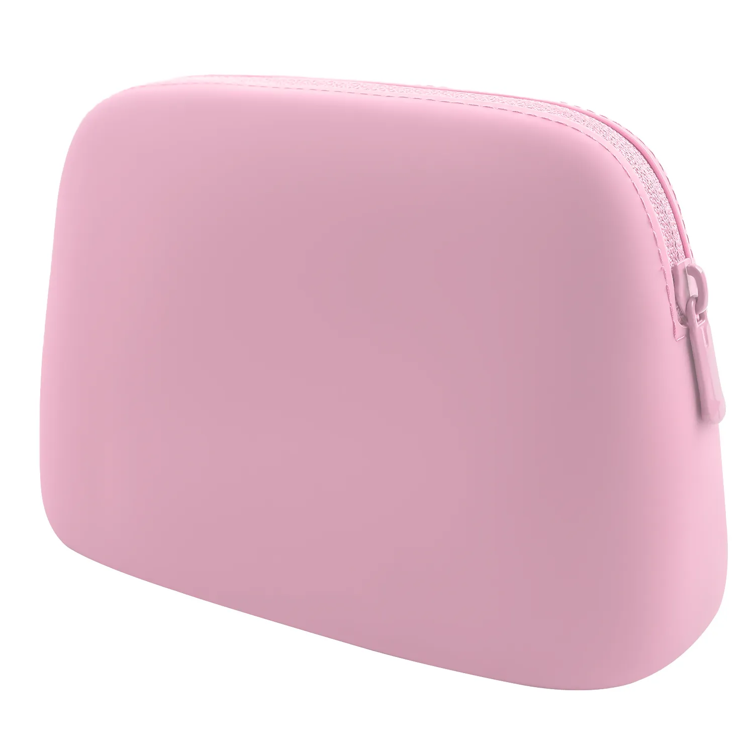 Silicone Cosmetics Bag with Zipper – Waterproof, Lightweight, and Travel-Friendly Makeup Organizer – Soft and Durable Toiletry Bag for Daily Use
