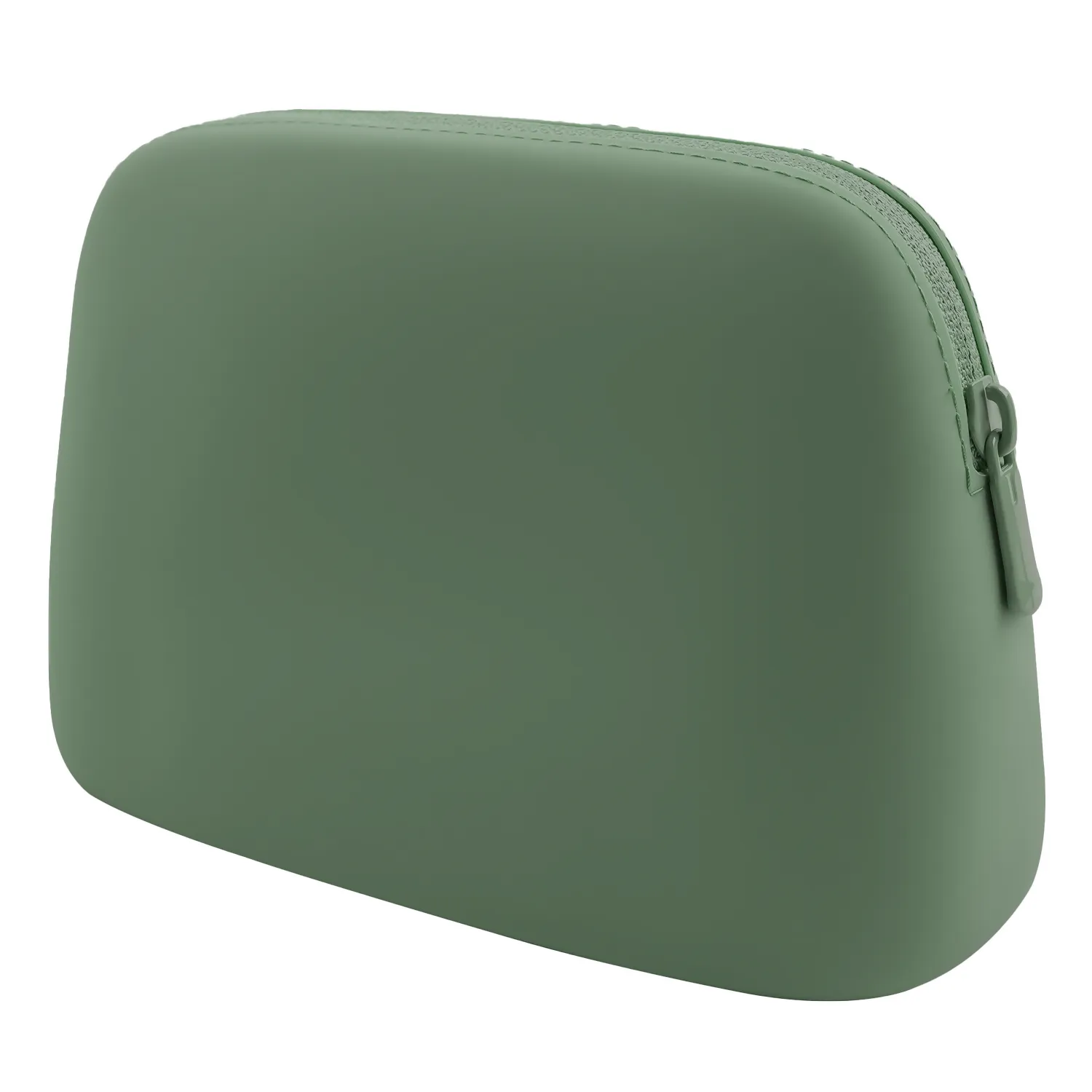Silicone Cosmetics Bag with Zipper – Waterproof, Lightweight, and Travel-Friendly Makeup Organizer – Soft and Durable Toiletry Bag for Daily Use