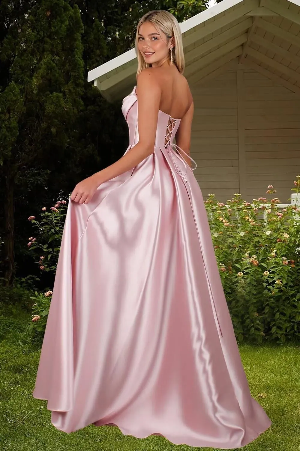Simple Mermaid Wedding Dresses for Bride 2025 Boho Beach Satin Sleeveless Bridal Gown with Train