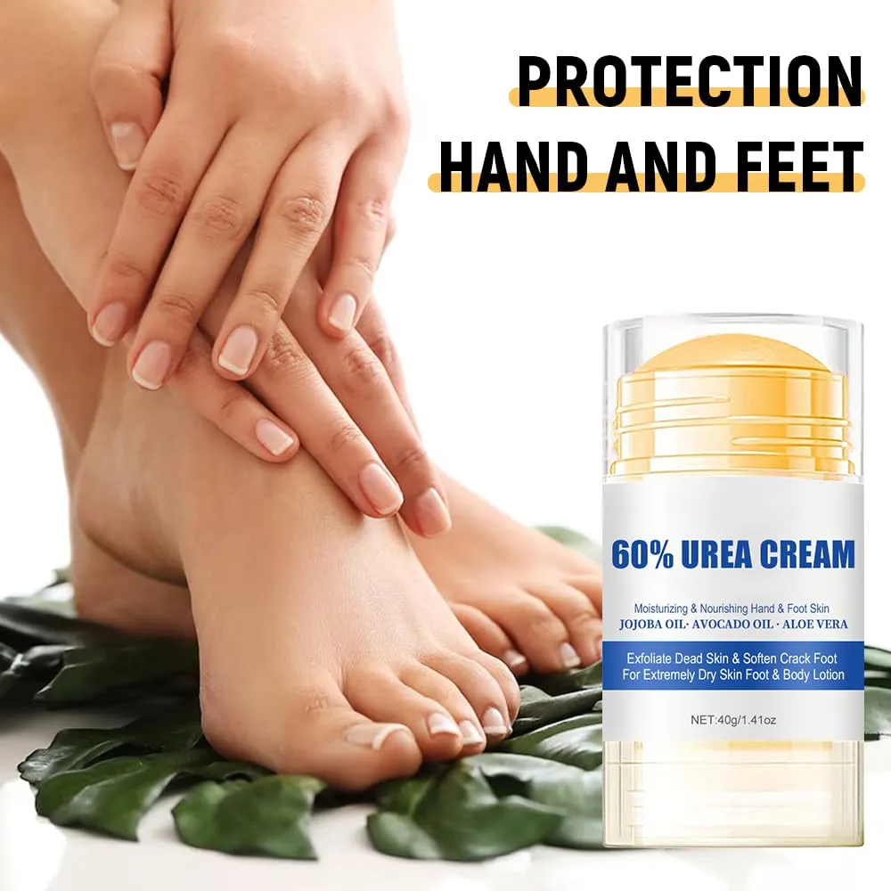 Smooth Steps Foot Therapy Balm, 2025 Upgraded Hydrating and Anti-Cracking Foot Cream, Foot Cream for Dry Cracked Heels and Feet Women Men Travel (White, Standard)
