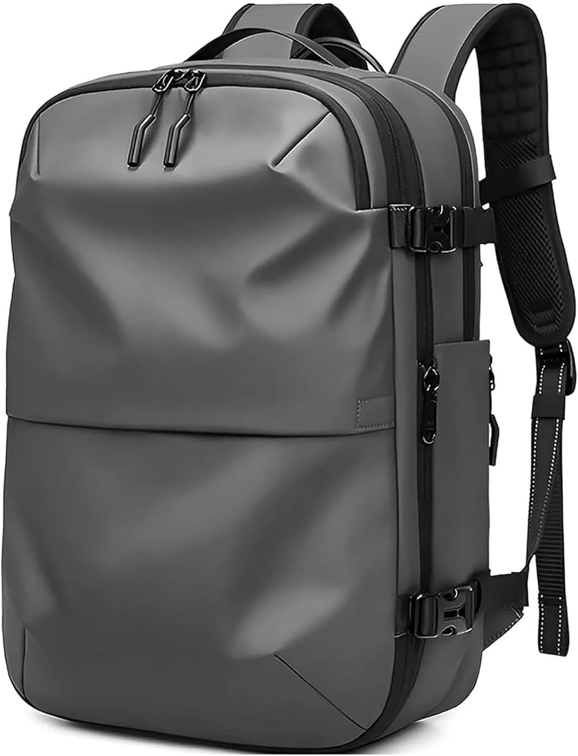Spacevacpro Backpack, 60l Spacevac Pro Backpack with Vacuum, Multifunctional Waterproof Expandable Anti-Theft Pack (Dark Grey-2.0, Without Air Pump)