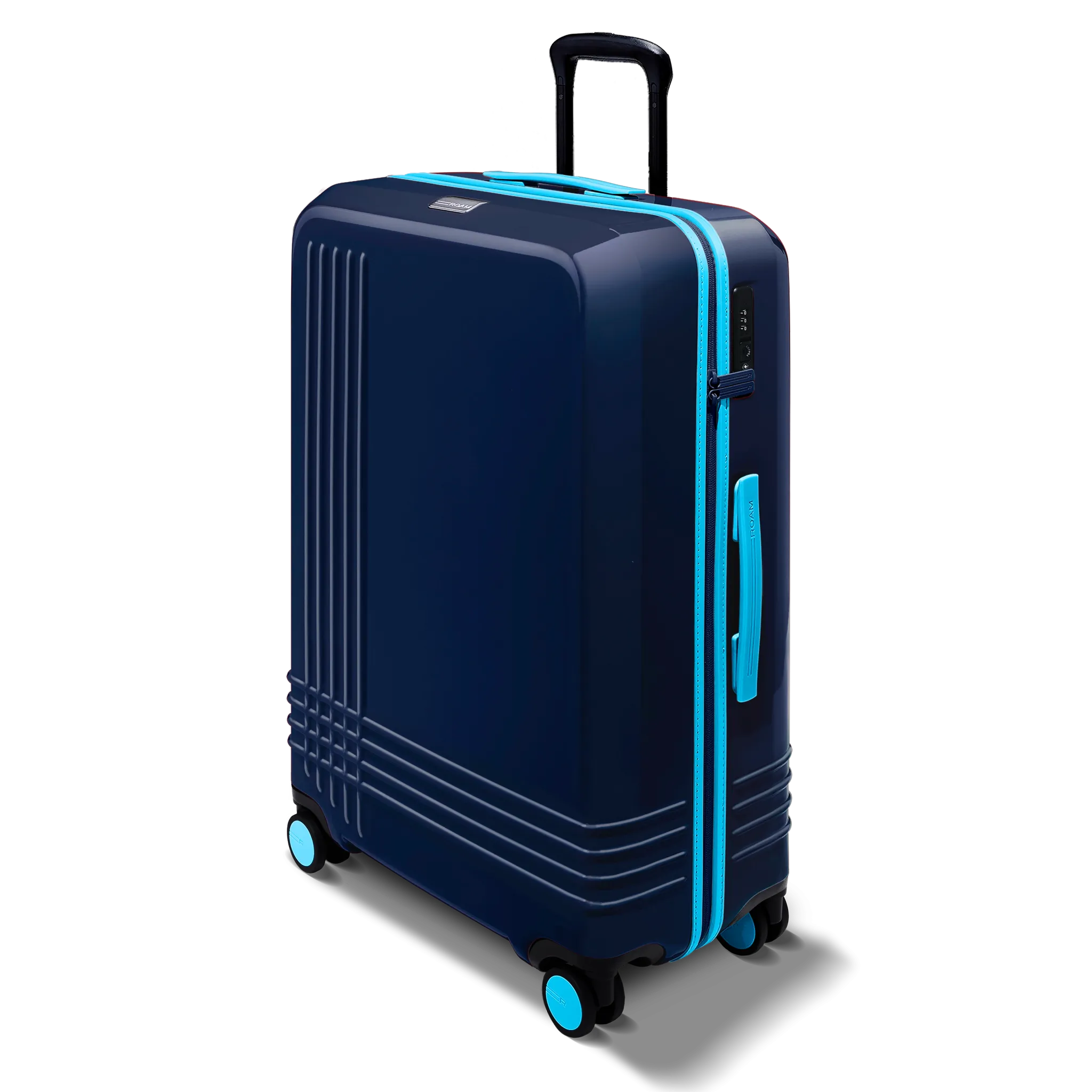 Spring Large Check-In Expandable | Navy Gloss / Sky Trim