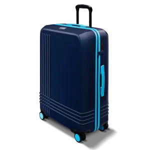 Spring Large Check-In Expandable | Navy Gloss / Sky Trim