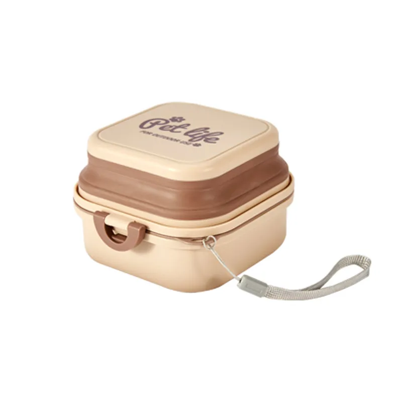 Square Expandable Collapsible Pet Bowls