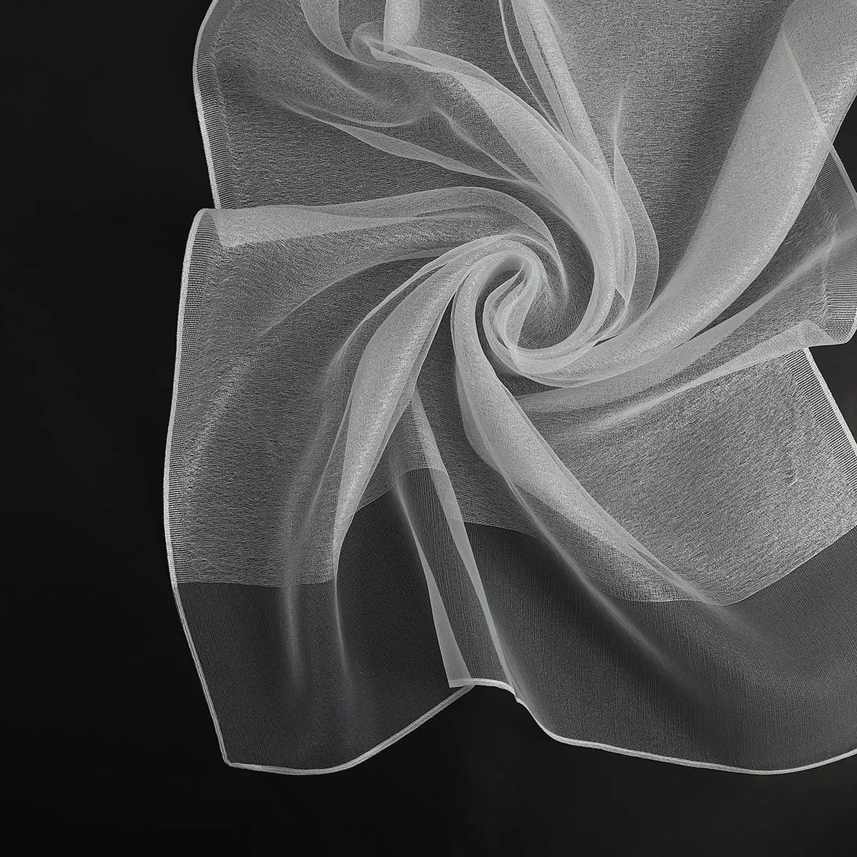 STARWHISPER Women's Sparkle Silk Scarf Shawl Wrap for Evening Dress Wedding Party Double layer