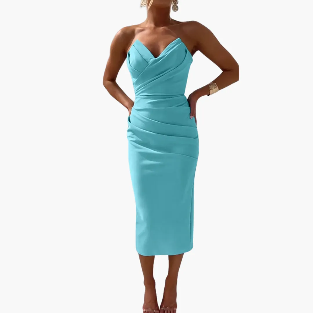 Strapless Bodycon Dress - Elegant Evening Wear for Women