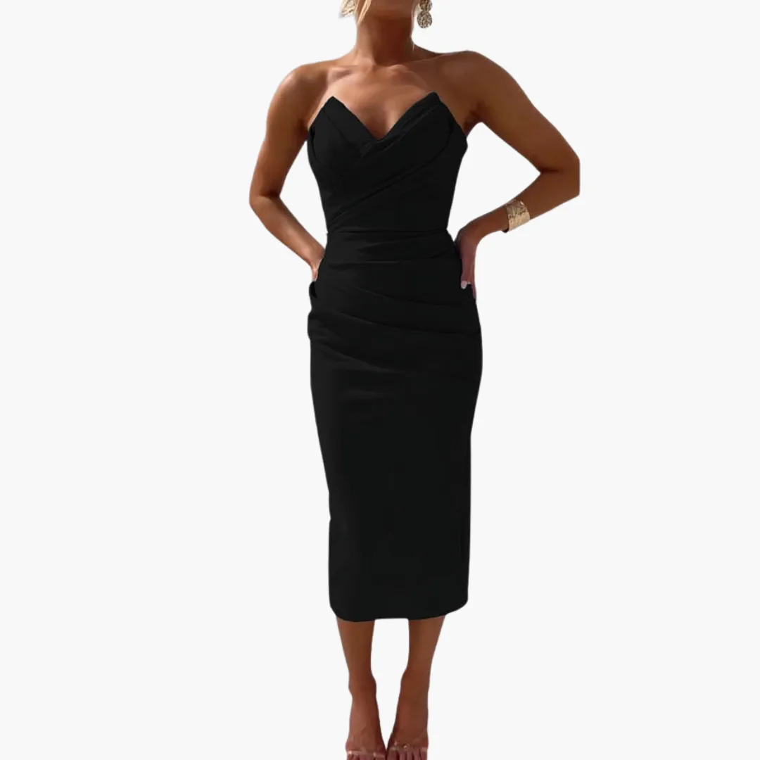 Strapless Bodycon Dress - Elegant Evening Wear for Women