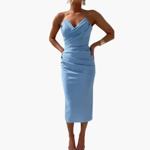Strapless Bodycon Dress - Elegant Evening Wear for Women