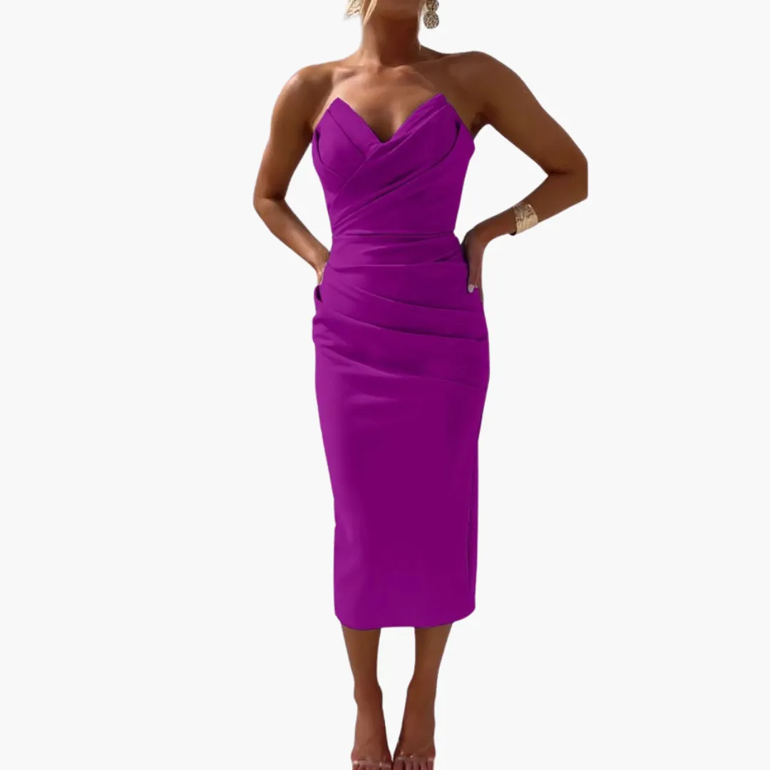 Strapless Bodycon Dress - Elegant Evening Wear for Women