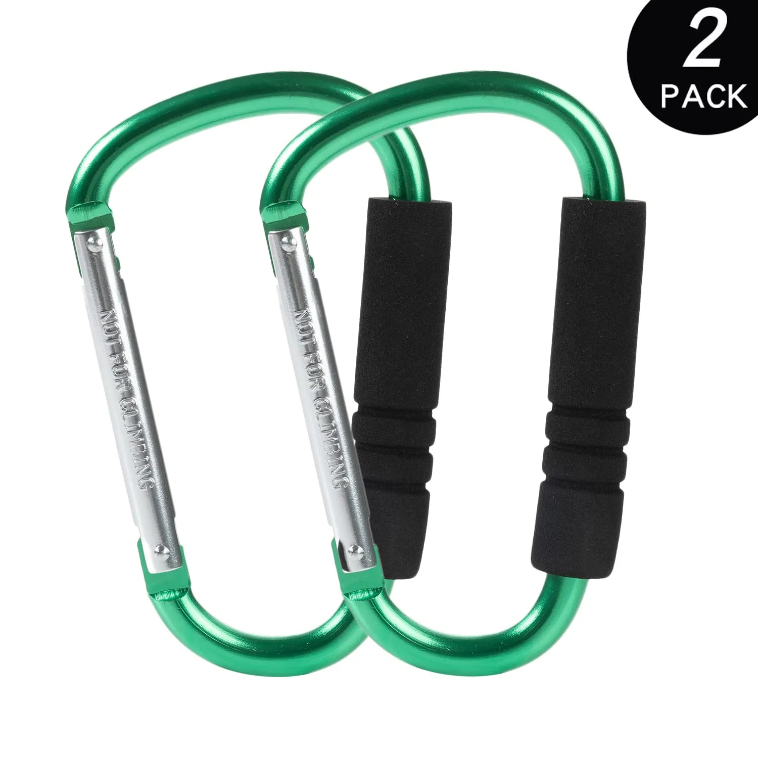 Stroller Hooks by Baby，2 Pack Convenient Organizer Hook Bag Clips to Diaper Bags