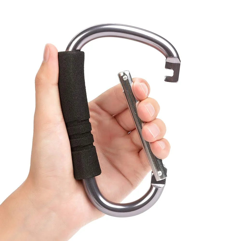 Stroller Hooks by Baby，2 Pack Convenient Organizer Hook Bag Clips to Diaper Bags