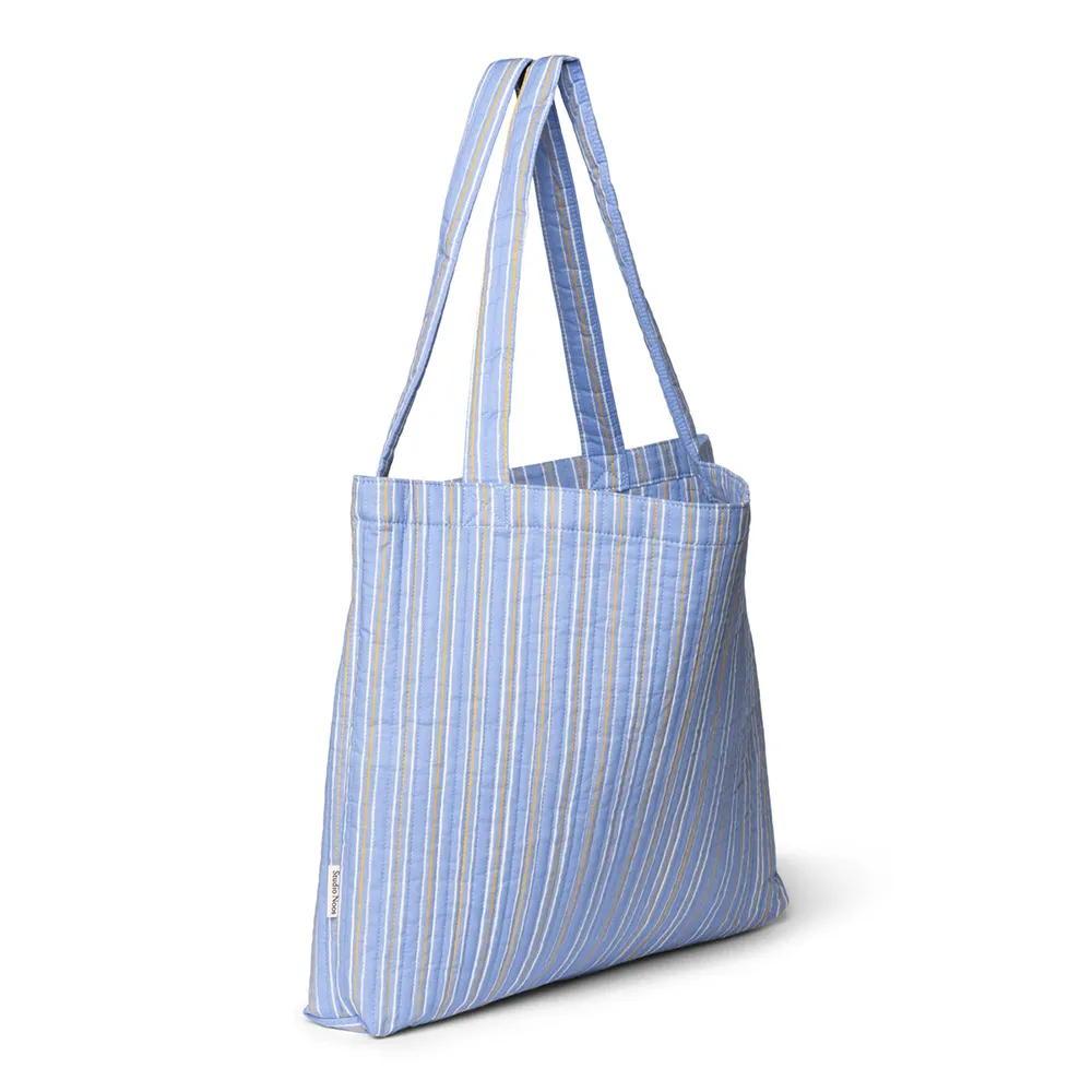 Studio Noos tote bag 'Cotton Striped' Serenity