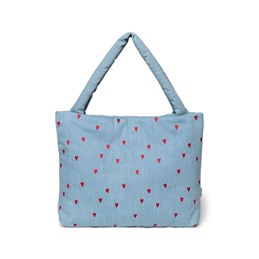 Studio Noos Tote Bag 'Denim' Hearts