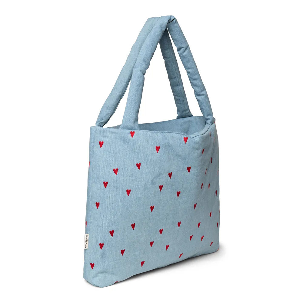 Studio Noos Tote Bag 'Denim' Hearts