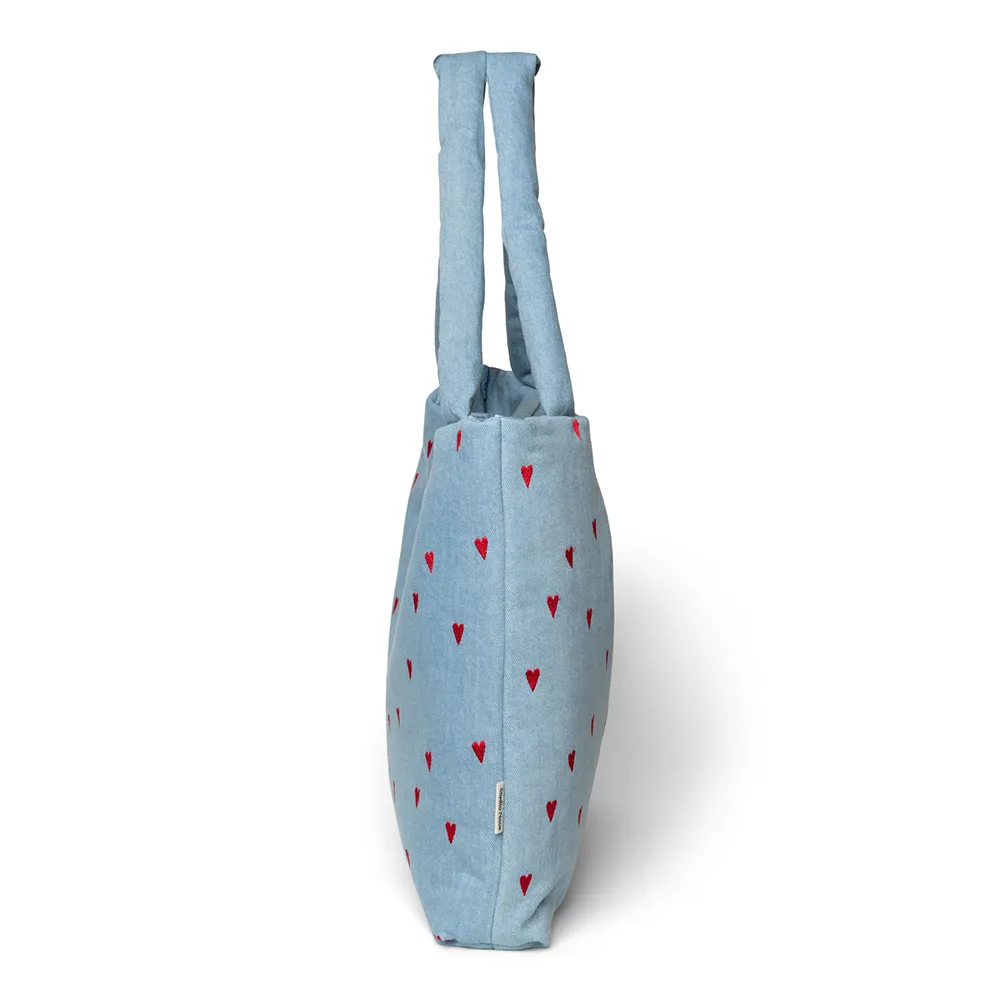 Studio Noos Tote Bag 'Denim' Hearts