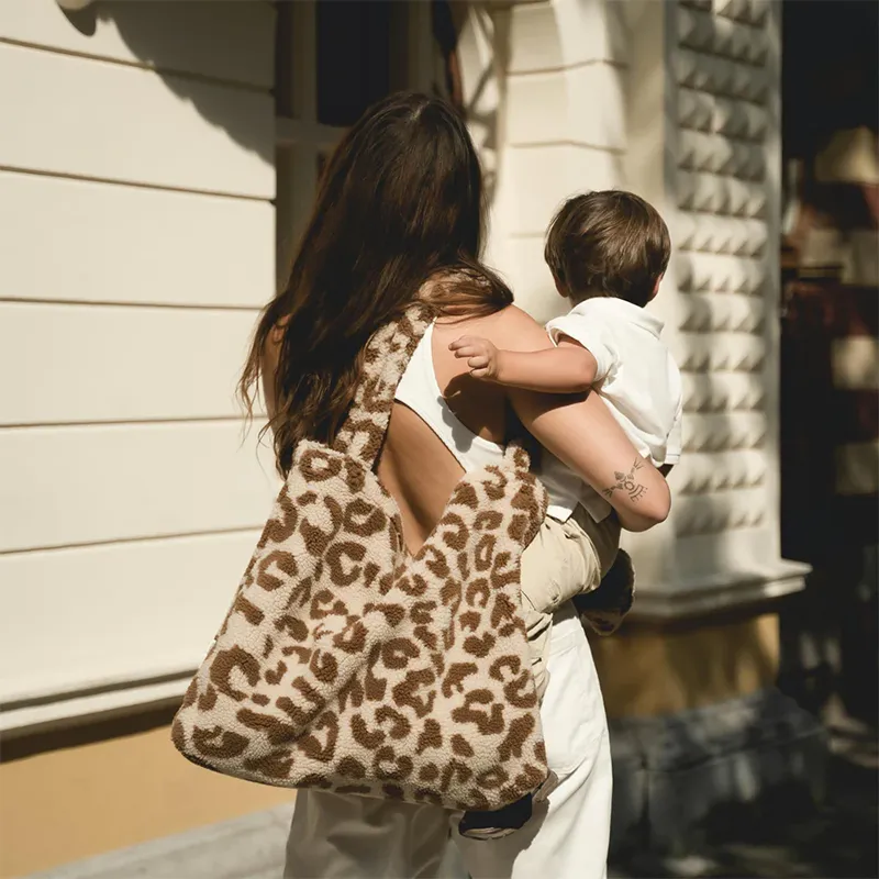 Studio Noos tote bag Teddy 'Mom Bag' Leopard