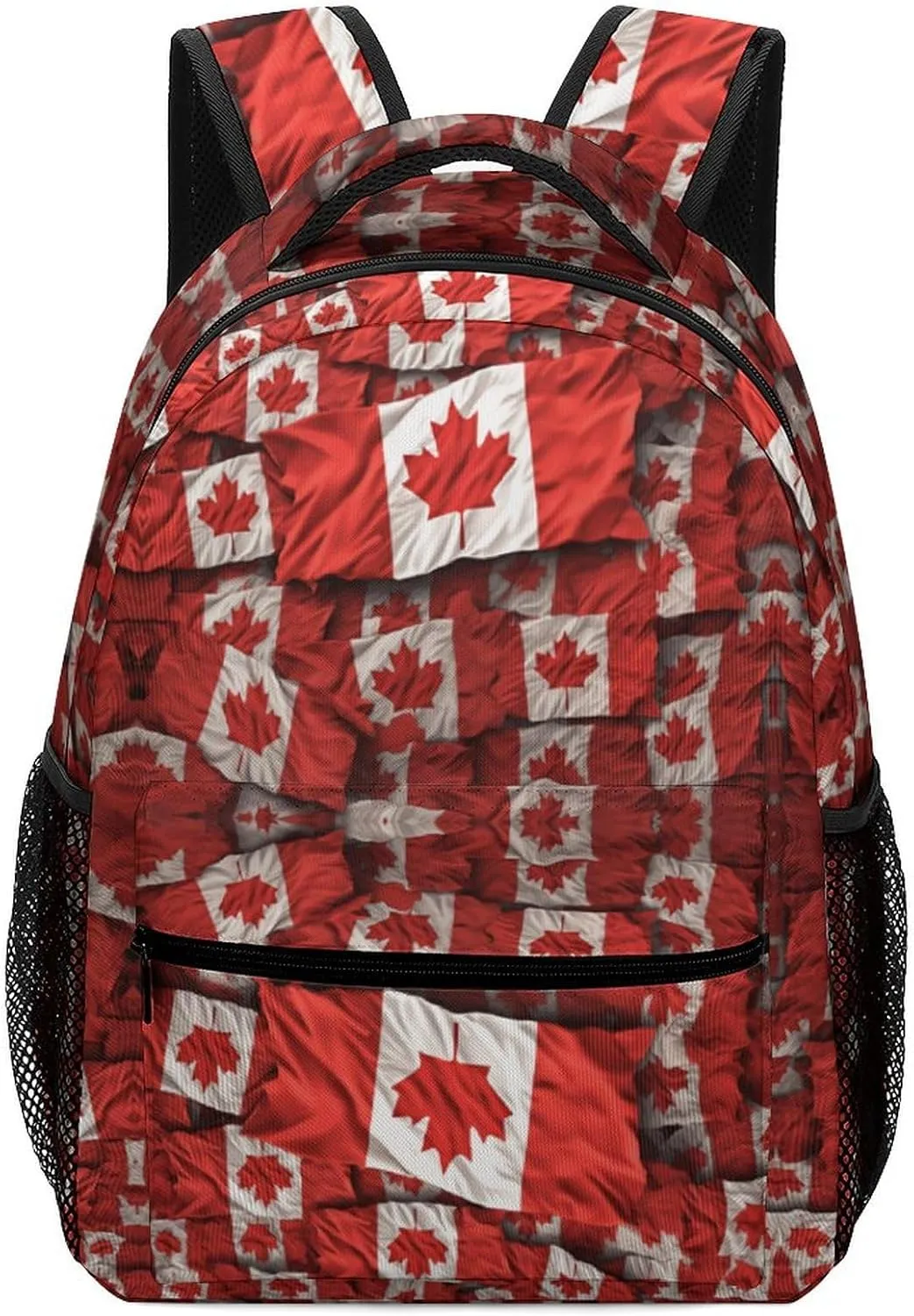 Stylish Backpack, Canadian Flag Print Durable Backpack Travel Backpack Hiking Backpack Ergonomic Backpack Comfortable Backpack