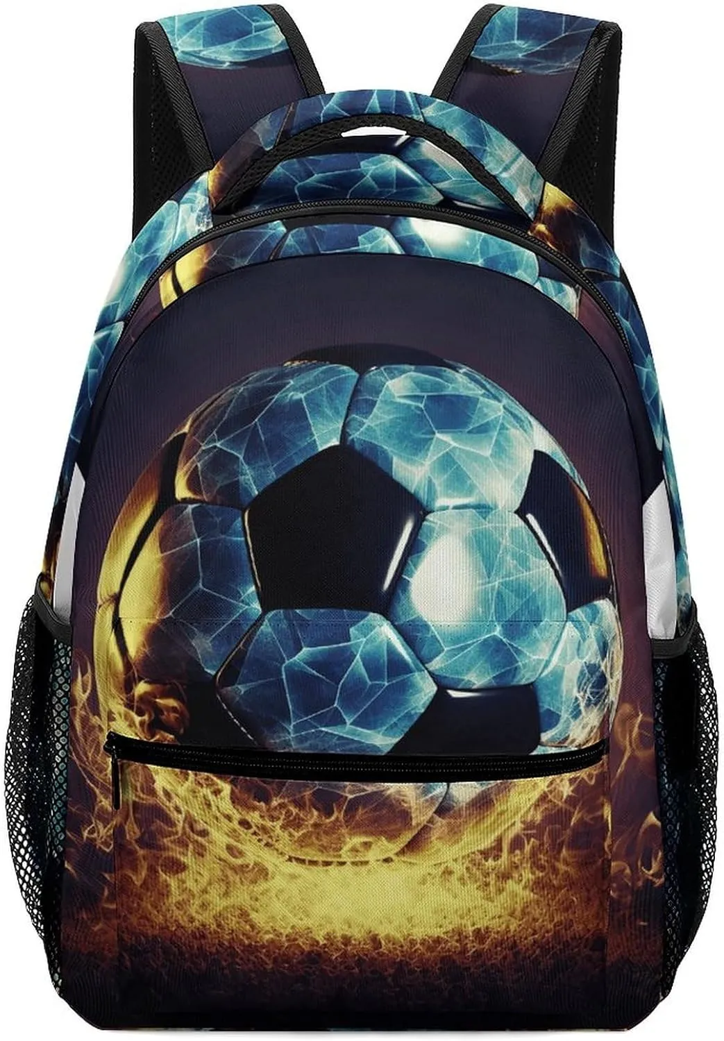 Stylish Backpack, Cool Soccer Ball Print Durable Backpack Travel Backpack Hiking Backpack Ergonomic Backpack Comfortable Backpack