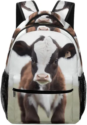 Stylish Backpack, Cow Print Durable Backpack Travel Backpack Hiking Backpack Ergonomic Backpack Comfortable Backpack