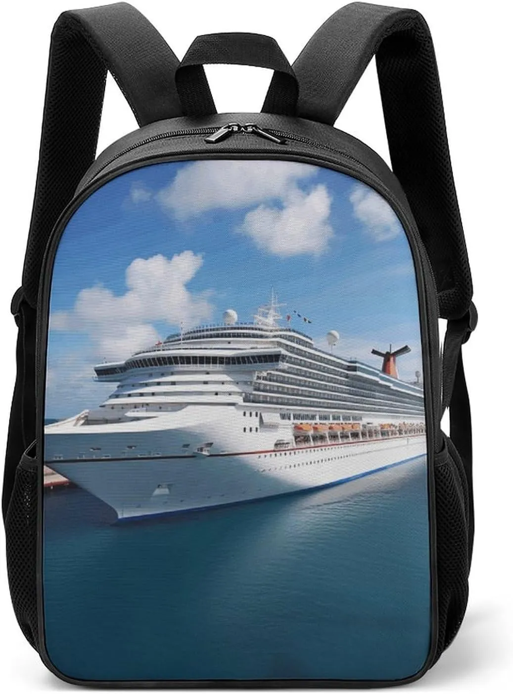 Stylish Backpack, Cruise Ships Print Durable Backpack Travel Backpack Hiking Backpack Ergonomic Backpack Comfortable Backpack
